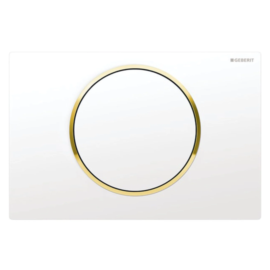 Geberit Sigma 10 Betjeningsplate Hvit / Gull