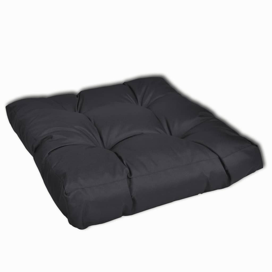 vidaXL polstret sædehynde 50x50x10 cm grå