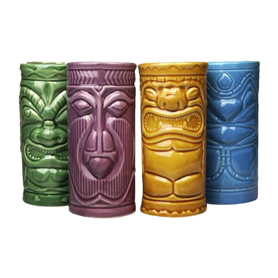 4x Keramikkrus - Tiki