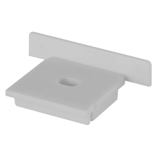 Endestykke for bred profil 2, med hull (2 stk.)