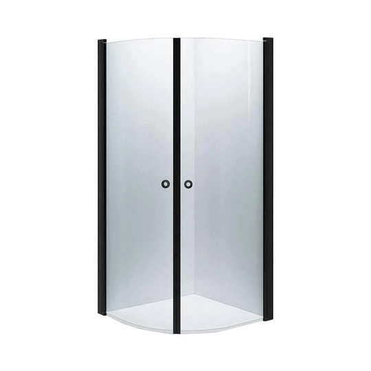 INR Iconic Nordic Rooms Dusjhjørne Linc Niagara Original, Klart Glass, Timeless Glass Svart Matt / 80x90cm