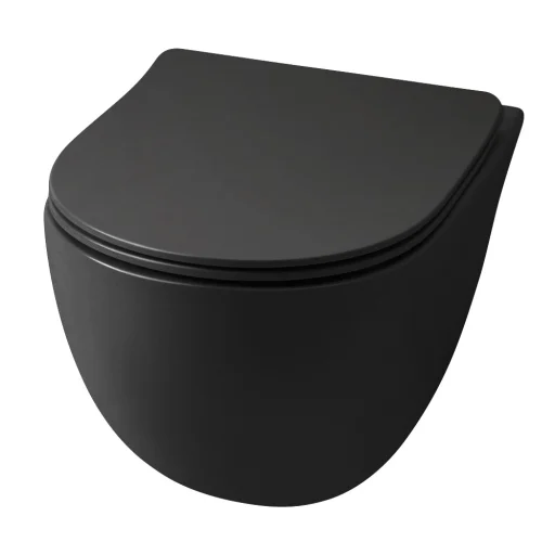 Lavabo File 2.0 Rimless vegghengt toalett, Matt sort