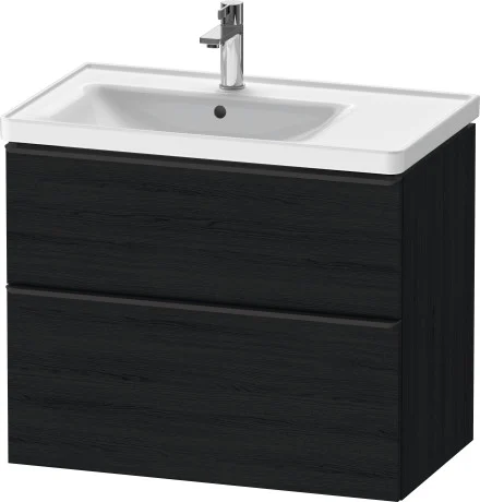Duravit D-Neo servantskap, 78,4x45,2 cm, venstre, sort eik