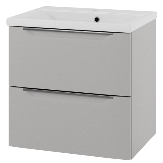 Linn Bad Mari D45cm Servantskap Grå Matt / 60cm 2 Skuffer