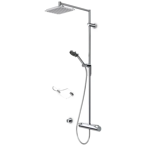 Oras Optima Rain Dusjarmatur m/Termostat, Krom