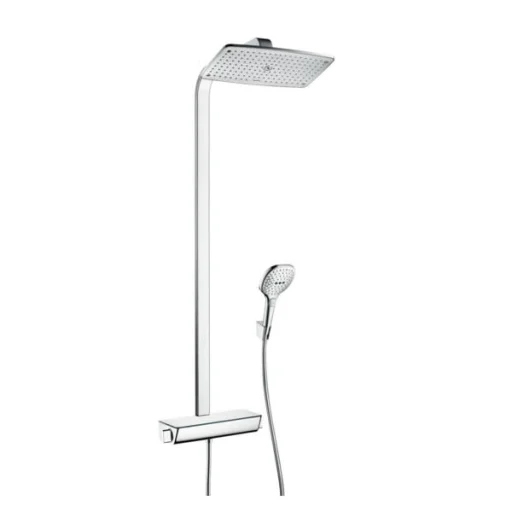 Hansgrohe Raindance Select E 360 1jet Komplett Dusjsystem m/Termostat & EcoSmart, Krom