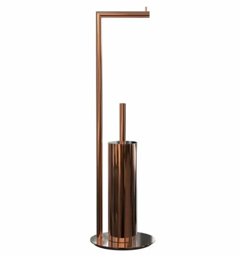 Frost Nova2 Toalettpapir holder m/Toalettbørste, Kobber