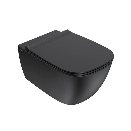 Globo Genesis Toalettsete - Soft-close Svart Matt