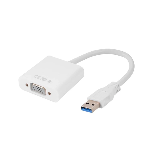 USB 3.0 til VGA Adapter - Hvid