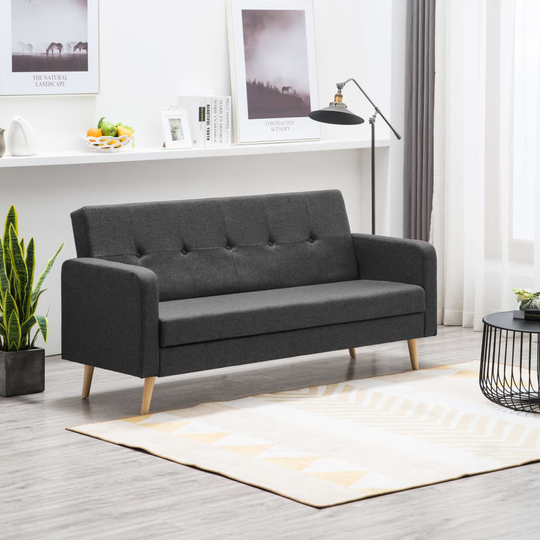 vidaXL sofa stof mørkegrå