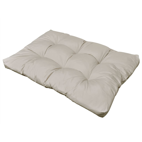 vidaXL sædehynde polstret 120x80x10 cm sandfarvet