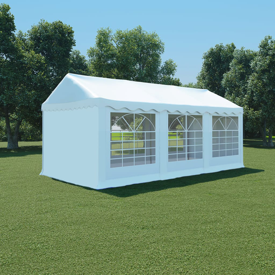 vidaXL havetelt PVC 3 x 6 m hvid