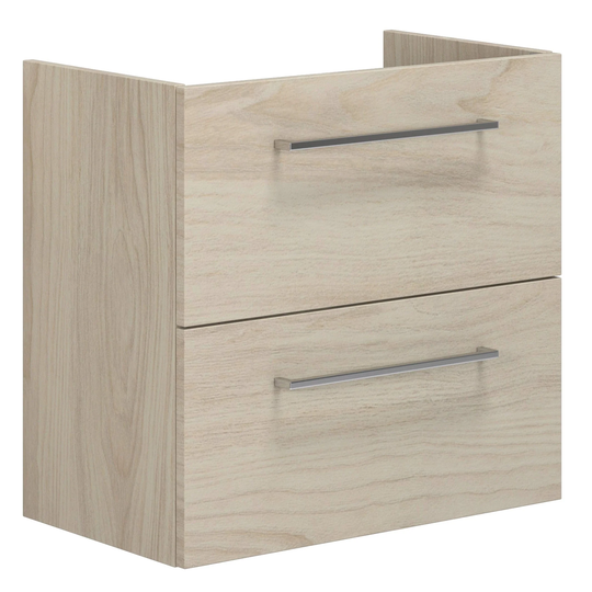 Dansani Mido+ Slim Servantskap 2 Skuffer B50-80xd35cm Uten Servant Hvit alm / 60cm Vegg