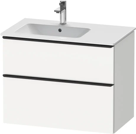 Duravit D-Neo servantskap, 81x46,2 cm, venstre, matt hvit
