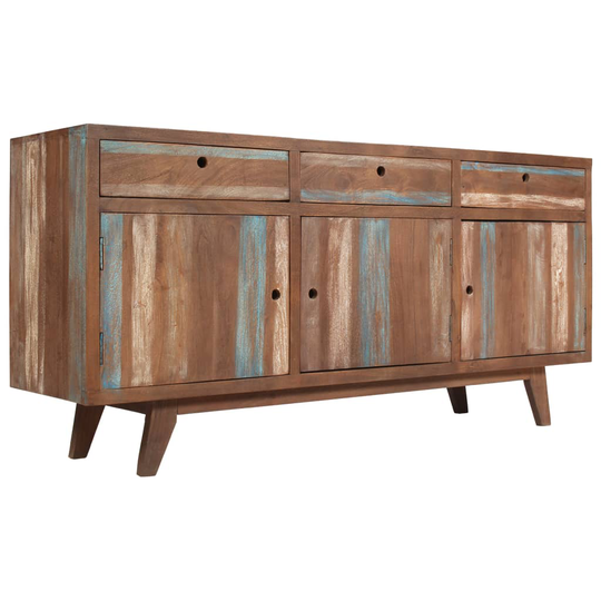 vidaXL skænk i massivt træ vintage 145 x 40 x 75 cm