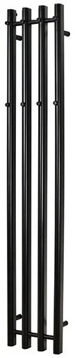 Kriss Vega Håndkletørker t/Sentral-/Fjernvarme 1420x257 mm, Sort