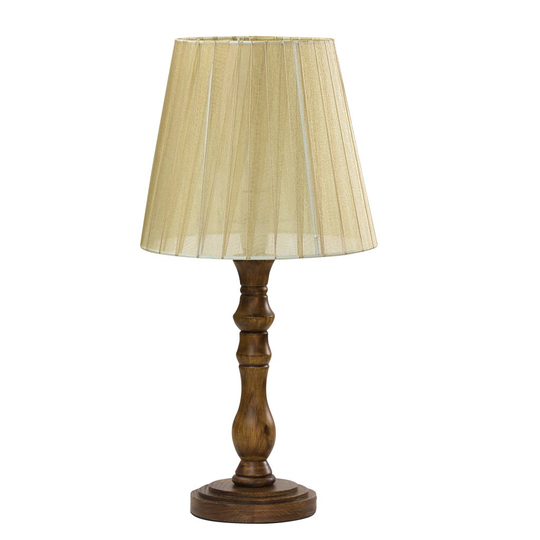Elin table lamp (brown stain) (Beige / brun)