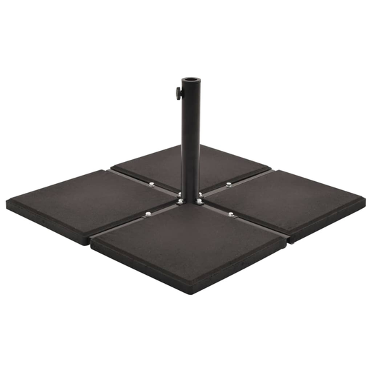 vidaXL parasolvægtplader 4 stk. beton 48 kg firkantet sort