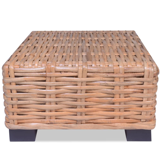 vidaXL sofabord i naturrattan 45 x 45 x 30 cm