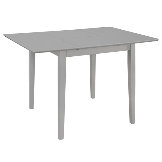 vidaXL udvideligt spisebord (80-120) x 80 x 74 cm MDF grå