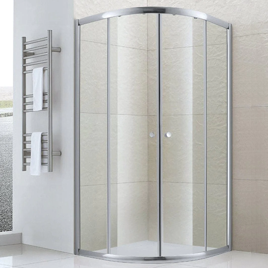 Sanipro Dusjhjørne Silje - Safe Laminert Glass Krom / 90x90cm