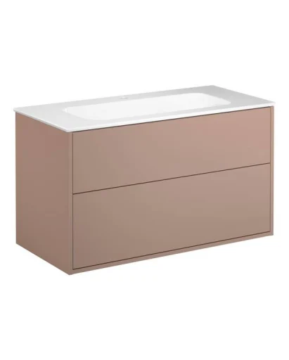 Gustavsberg Artic møbelpakke, 100x46,5 cm, rosa/hvit