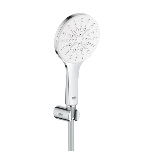 Grohe Rainshower SmartActive 130 veggholdersett m/EcoJoy, krom/moon white