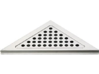 Unidrain rist Classic 200mm - hjørne til afløbsarmatur 2000. Unidrain 2601