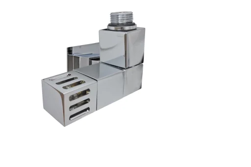 Kriss 4-K2 Rom Plus ventilsett vinkelløpende m/Romtermostat, Krom
