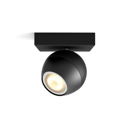 Philips Hue Buckram spotlampe inkl. lysdimmer, enkelt, sort
