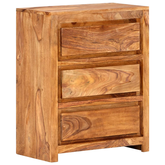 vidaXL kommode 60x33x75 cm massivt sheeshamtræ