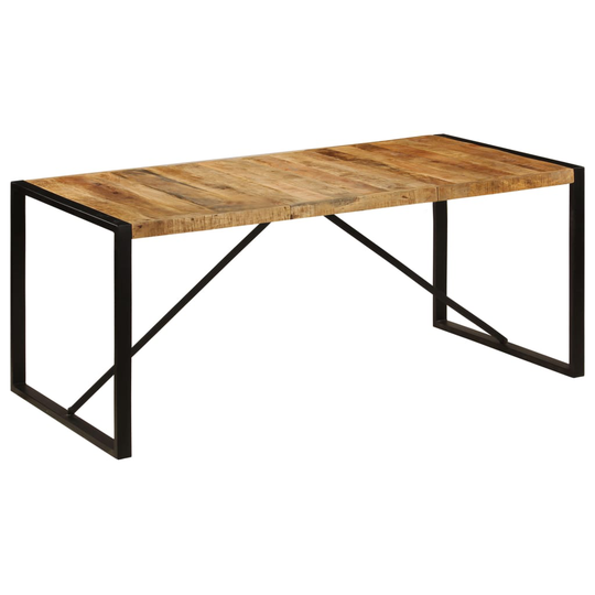 vidaXL spisebord i massivt ru mangotræ 180 cm