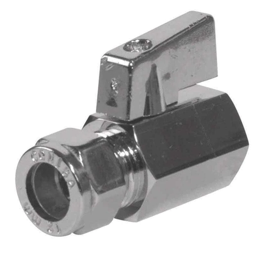 A-collection A-kulan Minikuleventil Klemring/muffe 1/2"X15mm