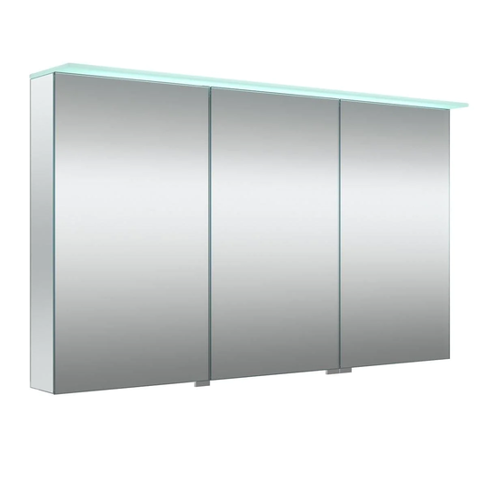 Korsbakken Vetro Universal Speilskap med Lystopp og Underbelysning 120cm