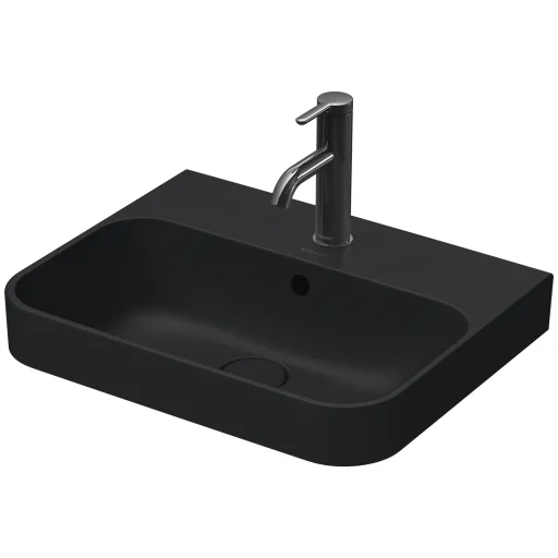 Duravit Happy D.2 Plus håndvask med WonderGliss, 50x40 cm, matt antrasitt