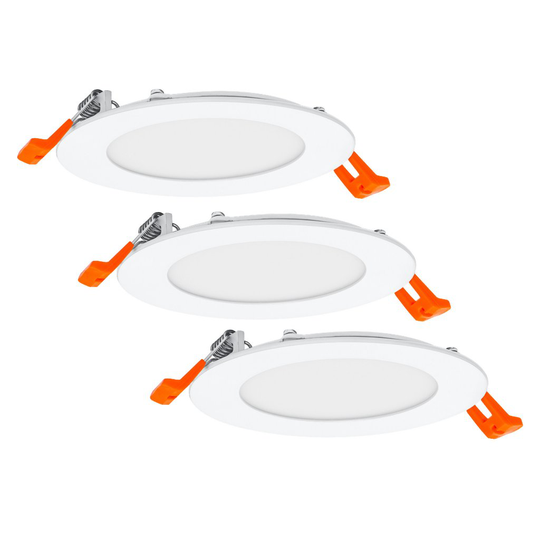 Pack 3 Downlight ultra slim 120mm white 8w 600 lum 3000K IP20