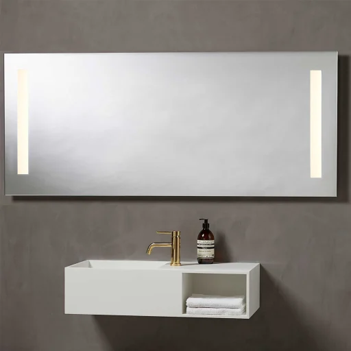 Loevschall Godhavn Speil med LED-belysning 160x65 cm