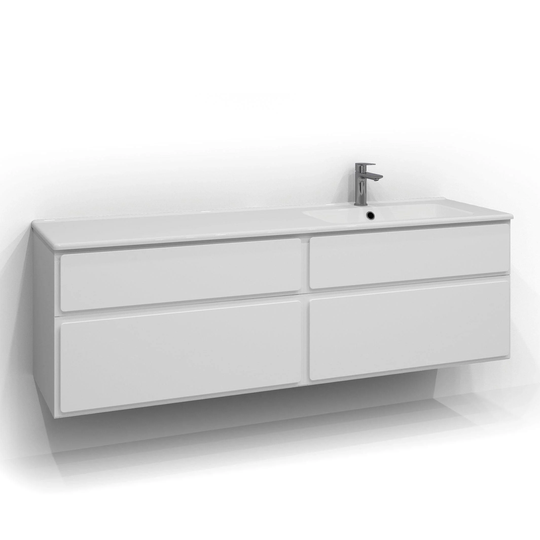 Svedbergs Forma Kontur Servantskap 160cm / 45cm Hvit Matt
