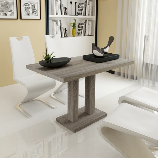 vidaXL spisebord MDF egetræslook