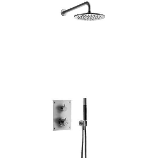 Tapwell Box7268 ED2 Takdusj Innbygging Brushed Black Chrome