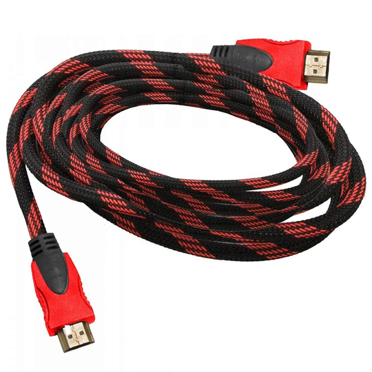 Flettet HDMI-kabel - 5 m