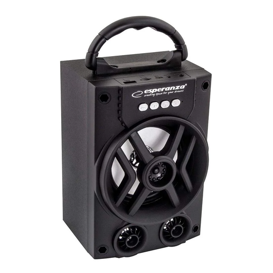 Bluetooth Højttaler med FM Radio - Sort