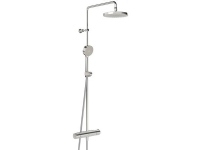 Oras Rainshower brusesystem med termostatbatteri, Ø200 mm hovedbruser & Ø95 mm håndbruser