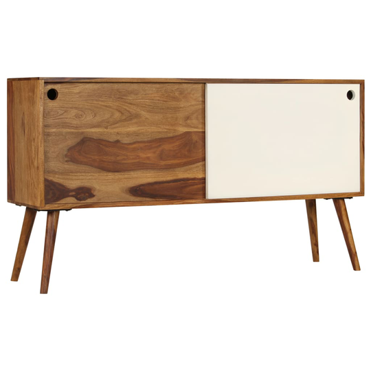 vidaXL skænk i massivt sheeshamtræ 118 x 30 x 66 cm