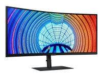 Samsung S34A650UXU - S65UA Series - LED-skærm - kurvet - 34 - 3440 x 1440 Ultra WQHD @ 100 Hz - VA - 300 cd/m² - 4000:1 - HDR10 - 5 ms - HDMI, DisplayPort, USB-C - Sort