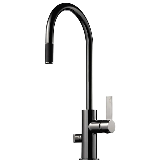 Tapwell Arm885 Kjøkkenarmatur Uttrekk+Avstengning Black Chrome