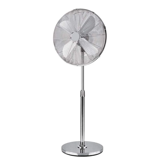 Gulvventilator i metal - 50 W