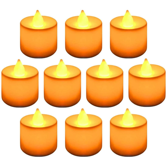 10x Fyrfadslys - LED