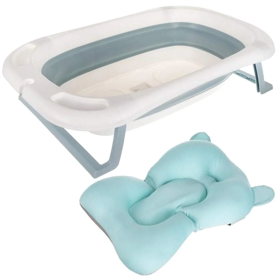 Sammenfoldeligt Babybadekar med Termometer og Pude