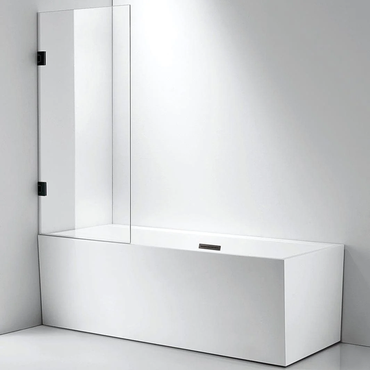 Sanipro Badekarvegg Style 75 - 8mm Glass Krom / 75cm Klart